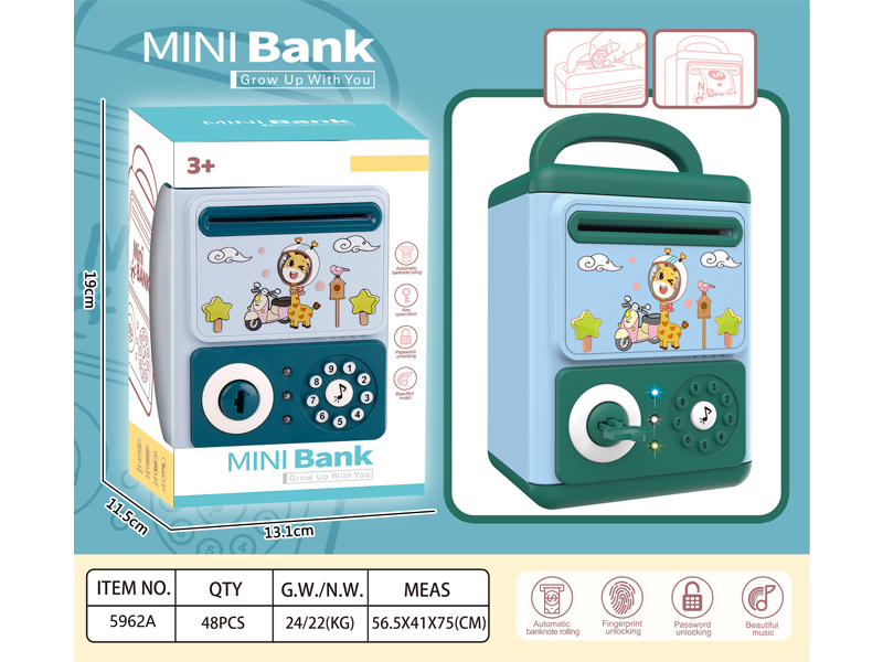 MINI BANK,PIGGY BANK ,SAVING BOX, 5962ABCD