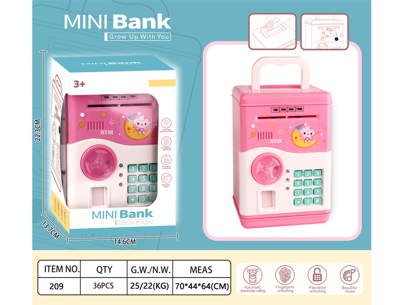 MINI BANK,PIGGY BANK ,SAVING BOX, 209