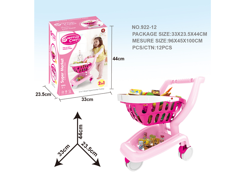 Shopping cart pink, 922-12