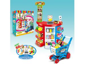 Kids play shopping role play games with Shopping cart