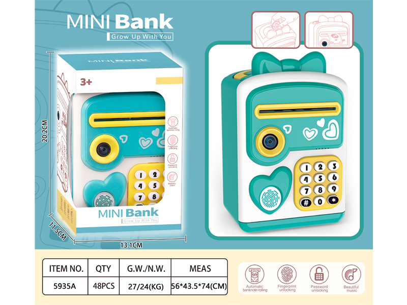 MINI BANK,PIGGY BANK ,SAVING BOX, 5935ABCD