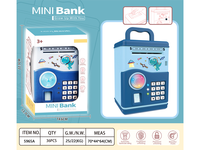 MINI BANK,PIGGY BANK ,SAVING BOX, 5965ABCD