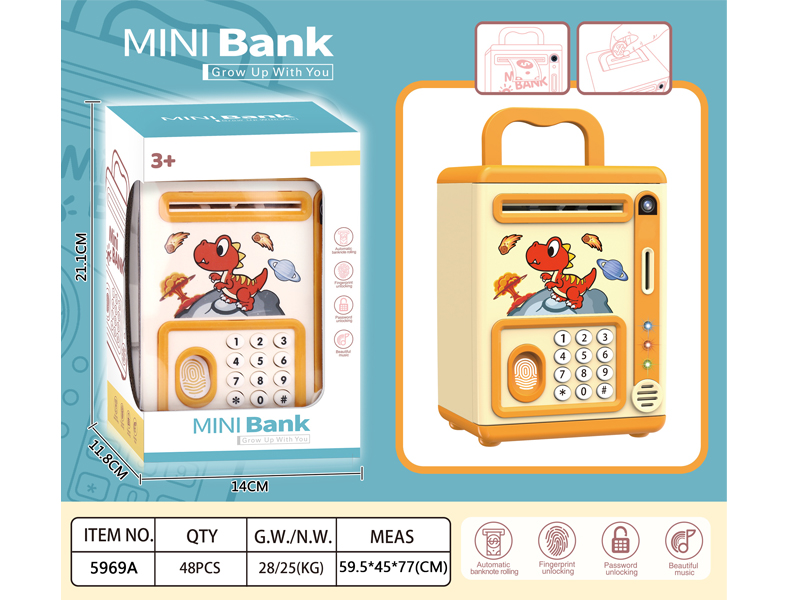 MINI BANK,PIGGY BANK ,SAVING BOX, 5969ABCD